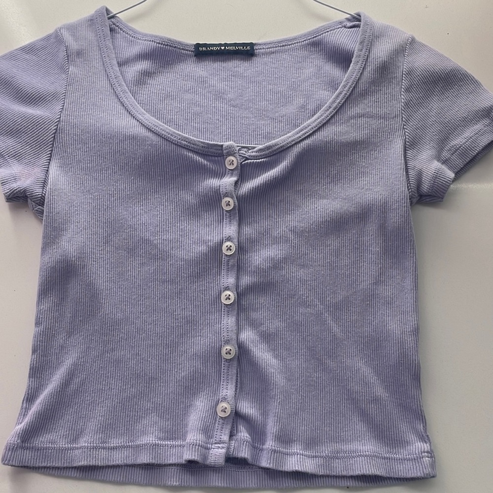 Brandy Melville purple zelly top